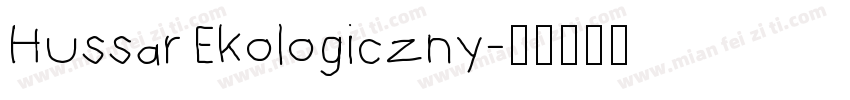 Hussar Ekologiczny字体转换